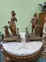 Чифт стари прекрасни антикварни френски бронзови фигури статуетки , снимка 2