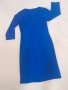 Синя дамска рокля, размер М, снимка 3