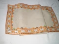 винтидж покривка за маса, ръчно бродирана   ленена покривка за маса, снимка 5