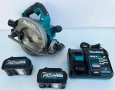 Makita HS 004G - Безчетков мощен ръчен циркуляр 2x40V 4.0Ah, снимка 1
