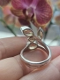 Нов сребърен пръстен с Цитрин, снимка 3