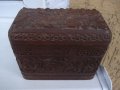 Кутия за цигари сгъваема от три части дървена резбована, снимка 9