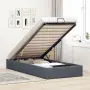 vidaXL Османска рамка за легло без матрак, тъмносива, 80x200см, кадифе（SKU: 3310926）, снимка 2