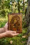 Дървена икона Света Богородица Елеуса (Умиление) – Ръчна изработка, снимка 7