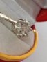Златен 750 проба дамски пръстен с брилянт 0.9 карата диамант, снимка 13