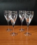 Ултраелегантни тежки кристални чаши 4 бр., снимка 1