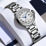Sumcta Silver White 6697 Луксозен дамски кварцов часовник с метална верижка, снимка 1 - Дамски - 40883709