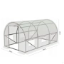 Компактна бяла оранжерия - професионална защита и идеални условия за вашите култури - 3 х 2 х 2м, снимка 5