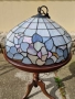 Прекрасна антикварна таванна лампа Тифани , снимка 5