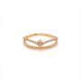 Златен дамски пръстен 1,47гр. размер:57 14кр. проба:585 модел:20148-6, снимка 1 - Пръстени - 42616252