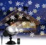 ROVLAK Коледна вътрешна и външна лампа за проектор снежинка за коледни партита, с дистанционно, снимка 6