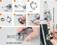  Преходници/адаптери за ЛЕД/LED диодни крушки за H7, снимка 7