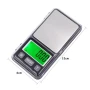 Малка точна джобна бижутерска електронна везна кантар 0.01 за злато бижута храна лекарства мини, снимка 3
