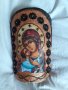 Икони декупаж върху керемида Св.Богородица, снимка 2