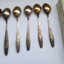 Руски посребрени и позлатени чаени лъжички, снимка 6