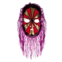 Хелоуин / Halloween карнавална маска пластмасова с коса металик_1030422, снимка 1