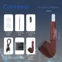 KinZon Jupiter Retro Pipe Vaporizer за сухи билки, 0.66" OLED дисплей с вибрация, прецизен контрол , снимка 7