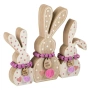 Великденска декорация 3 зайчета, 15×2×15см, снимка 3