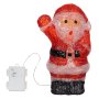 Коледна светеща фигура Дядо Коледа, 28см, Коледна лампа, снимка 2