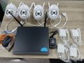 WIFI безжични комплект 4 камери 4K ULTRA HD + DVR за вътрешно външно видео наблюдение нощно, снимка 2