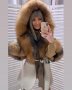 Дамско луксозно палто кашмир вълна и лисица код 84, снимка 1 - Палта, манта - 31829814