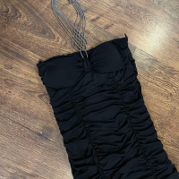 Къса черна рокля , снимка 4 - Рокли - 44587399