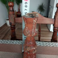 Продавам стар дървен свещник., снимка 2 - Антикварни и старинни предмети - 40619276
