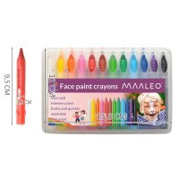 Пастели за рисуване върху лице MAALEO - 12 цвята, снимка 3 - Други - 42169413