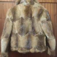Оригинални палто с естествен косъм от лисица, снимка 2 - Палта, манта - 42350374