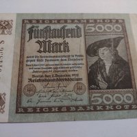 Райх банкнота - Германия - 5000 марки / 1922 година - 17968, снимка 2 - Нумизматика и бонистика - 31019791