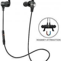 TaoTronics TT-BH07 Bluetooth стерео спортни слушалки, Черни, снимка 1 - Безжични слушалки - 34556324