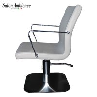 Професионален италиански стол Salon Ambience, Melissa - светлосив, снимка 4 - Фризьорски столове - 36714201