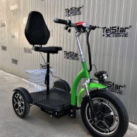 ЕЛЕКТРИЧЕСКА ТРИКОЛКА С РАВНА ПЛАТФОРМА И ОБЛЕГАЛКА TS 200.3 48V 750W, снимка 1 - Мотоциклети и мототехника - 31433472