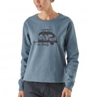 Patagonia Simply Uprisal Crew Sweatshirt Blue - страхотна дамска блуза, снимка 1 - Блузи с дълъг ръкав и пуловери - 37076898