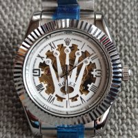 Мъжки луксозен часовник Rolex Crown 👑 Skeleton, снимка 15 - Мъжки - 41554683