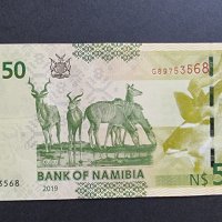 Намибия.  50 долара.   2019 год. UNC банкнота., снимка 2 - Нумизматика и бонистика - 42202941