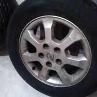 Продавам оригинални джанти за Опел Зафира 15" /5*110/ и летни гуми  Goodyear Excellence 195 / 65 R15, снимка 4 - Гуми и джанти - 29344702