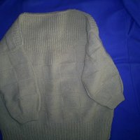 ръчно плетен пуловер от 100 %  домашна вълна, снимка 7 - Блузи с дълъг ръкав и пуловери - 35467192