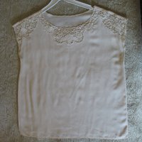 Нова блуза с къс ръкав от кенар , снимка 9 - Ризи - 30930701