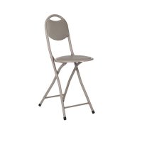 Метална табуретка/ стол, с облегалка, сгъваем стол, 30x40см, снимка 1 - Столове - 42414613