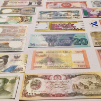 Лот 28х банкноти от цял свят, снимка 2 - Нумизматика и бонистика - 44768897
