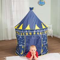 Детска палатка замък розов и син вариант, снимка 7 - Други - 36827472