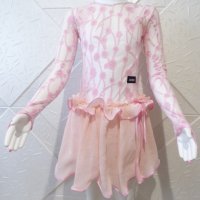 Розова детска рокля за спортни танци, снимка 1 - Детски рокли и поли - 44421226