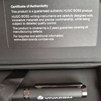 Hugo Boss юбилейна гравирана писалка 135г. VIVACOM, снимка 5 - Други ценни предмети - 31624584