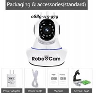 RoboCam Безжична WiFi камера за видеонаблюдение с три антени - бебефон, снимка 3 - IP камери - 29219133