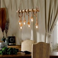 луксозна бамбукова лампа, снимка 1 - Настолни лампи - 42640260