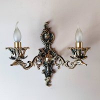 Старинен барок.Луксозно класическо осветление за хол,всекидневна -месингов полилей, лампа, снимка 13 - Полилеи - 22895966