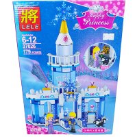 Конструктор с принцеси замък 179 елемента, тип лего, за момиче, в кутия - 37026, снимка 1 - Конструктори - 38622850