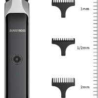 Нов тример BarberBoss Неръждаемо Острие Презареждаща Батерия мъже бръснене, снимка 3 - Електрически самобръсначки - 42553013