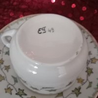 Ръчно декорирана, старинна чашка за кафе/чай , снимка 2 - Антикварни и старинни предмети - 42224635